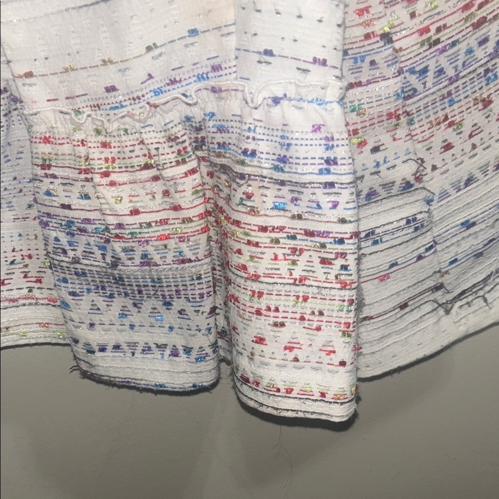 Zara White and Blue Patterned Blazer - Picture 7 of 11